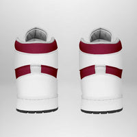 Qatar High Sneakers AJ1 Classic National Flag Style - Wonder Print Shop
