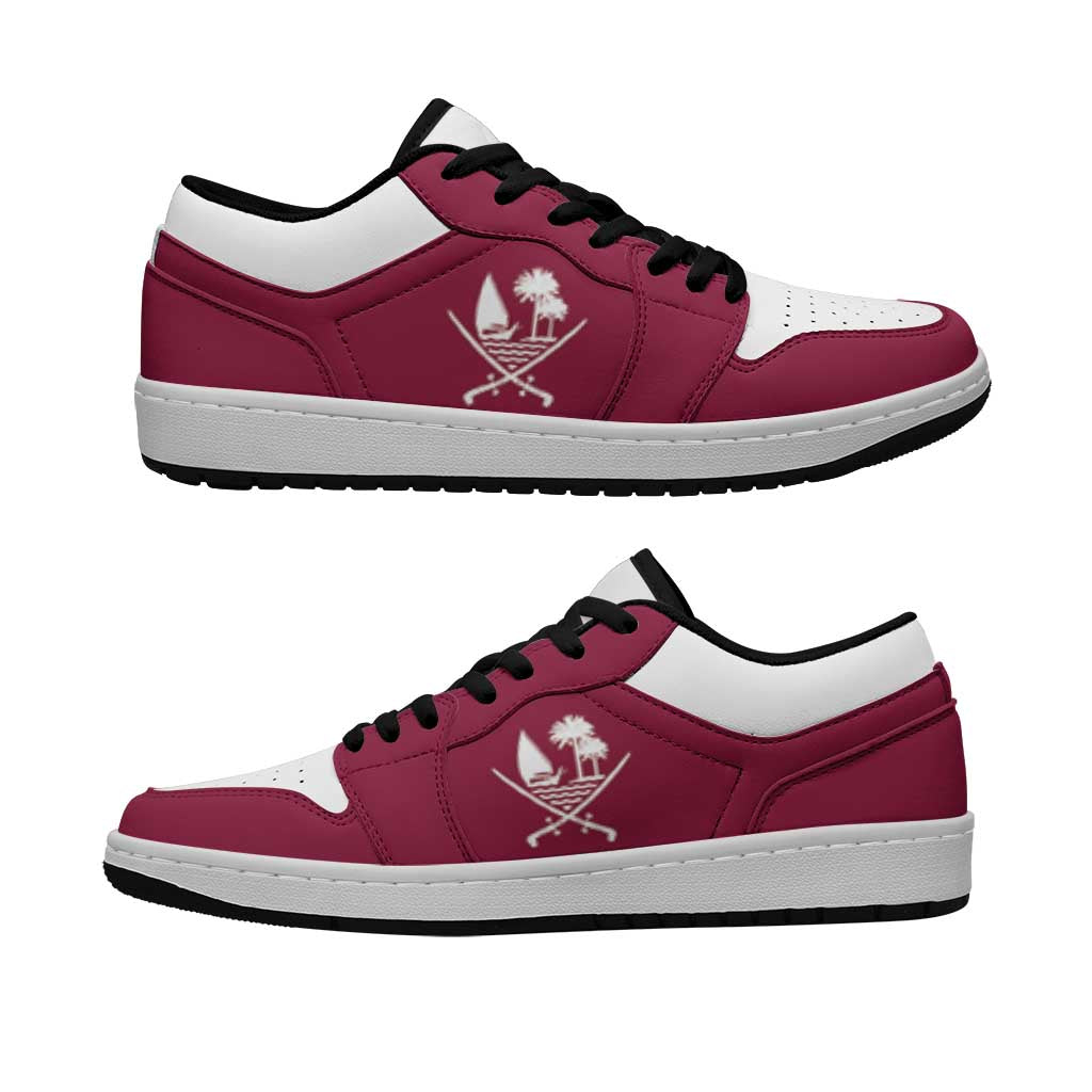 Qatar Low Sneakers Classic National Flag Style - Wonder Print Shop