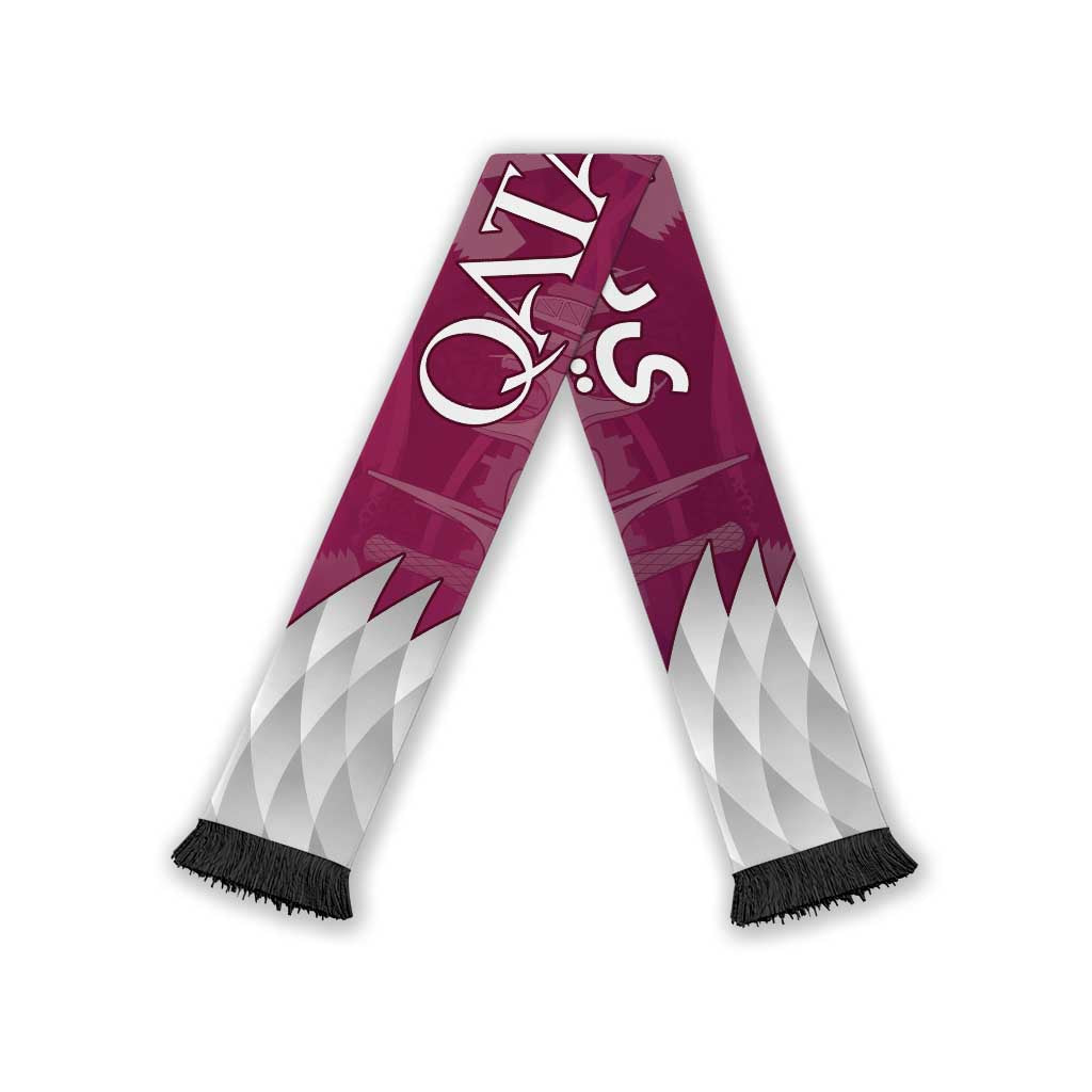 Qatar World Football 2026 Soccer Scarf National Pride Never Stops