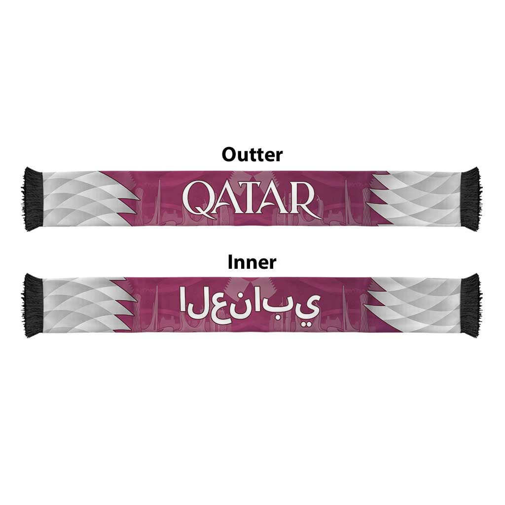 Qatar World Football 2026 Soccer Scarf National Pride Never Stops