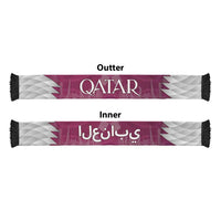 Qatar World Football 2026 Soccer Scarf National Pride Never Stops
