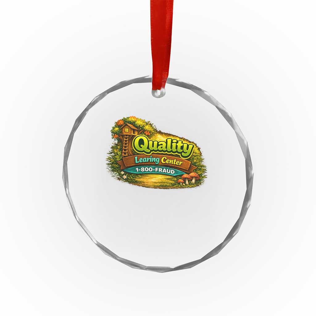 Quality Learing Center Crystal Glass Ornament Funny Childcare Day Care