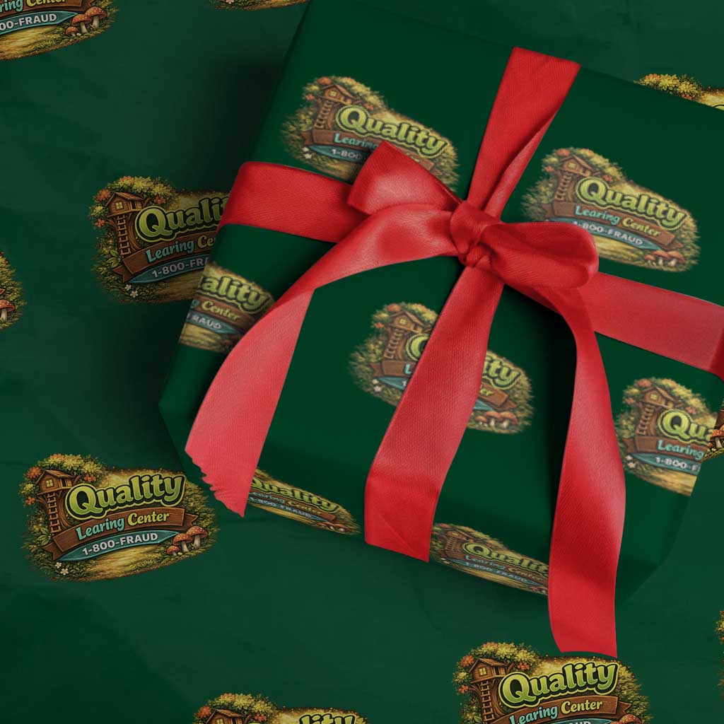 Quality Learing Center Wrapping Paper Roll Funny Childcare Day Care