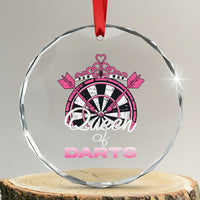 Queen Of Darts Crystal Glass Ornament Funny Dart Gift For Women - Wonder Print Shop