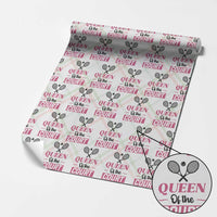 Queen Of The Court Wrapping Paper Roll Funny Tennis Girl Gift - Wonder Print Shop