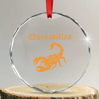 Quesadillas Scorpion Crystal Glass Ornament Burnt Orange Southwestern