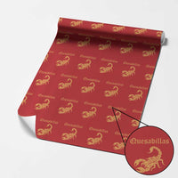 Quesadillas Scorpion Wrapping Paper Roll Burnt Orange Southwestern