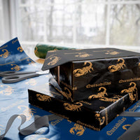 Quesadillas Scorpion Wrapping Paper Roll Burnt Orange Southwestern