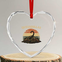 Quesadillas Scorpion Heart Crystal Glass Ornament Southwestern Desert Food