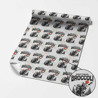 Quest Squad Broccoli Cat Wrapping Paper Roll Funny Hiking Adventure Cute Camping Feline - Wonder Print Shop