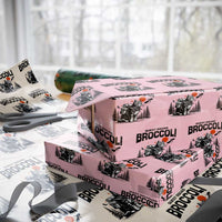 Quest Squad Broccoli Cat Wrapping Paper Roll Funny Hiking Adventure Cute Camping Feline - Wonder Print Shop