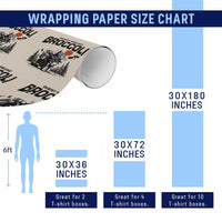 Quest Squad Broccoli Cat Wrapping Paper Roll Funny Hiking Adventure Cute Camping Feline - Wonder Print Shop