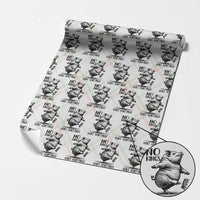 Quiet Piggy No Kings Wrapping Paper Roll Funny Sarcastic Political - Wonder Print Shop