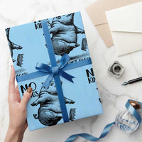 Quiet Piggy No Kings Wrapping Paper Roll Funny Sarcastic Political - Wonder Print Shop