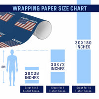Quiet Piggy Patriotic Meme Wrapping Paper Roll Satirical USA Flag Free Speech - Wonder Print Shop