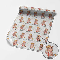 Quiet Quiet Piggy Wrapping Paper Roll Funny No Kings Pig Political - Wonder Print Shop