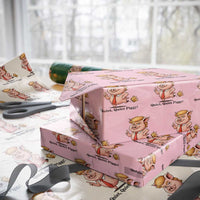 Quiet Quiet Piggy Wrapping Paper Roll Funny No Kings Pig Political - Wonder Print Shop
