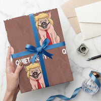 Quiet Quiet Piggy Wrapping Paper Roll Funny Sarcastic Political Anti Authoritarian - Wonder Print Shop
