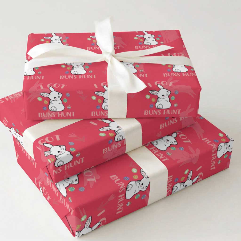 Rabbit Easter Bunny Sunglasses Wrapping Paper Roll I Got Buns Hun Funny Jokes