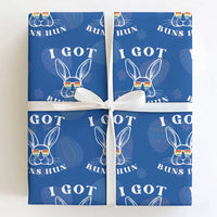 Rabbit Easter Bunny Sunglasses Wrapping Paper Roll Retro Vintage I Got Buns Hun Funny Jokes