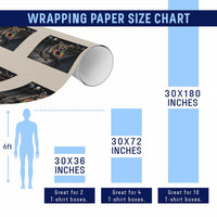 Raccoon Eating Baguette Graphic Wrapping Paper Roll Humorous Gay Pride Gift