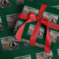 Raccoon Meme Wrapping Paper Roll Undiagnosed But Something Aint Right - Wonder Print Shop