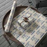 Raccoon Pregnancy Announcement Wrapping Paper Roll Summer Beach Mom To Be Gift