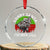 Raccoon Xmas Crystal Glass Ornament Sorry Santa I've Been Feral Retro Xmas Tree - Wonder Print Shop