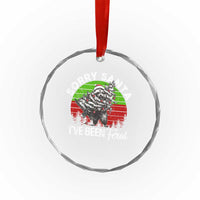 Raccoon Xmas Crystal Glass Ornament Sorry Santa I've Been Feral Retro Xmas Tree TS10