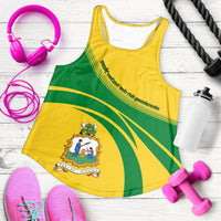 Saint Vincent and the Grenadines Coat Of Arms Women Tanktop Cricket RLT13