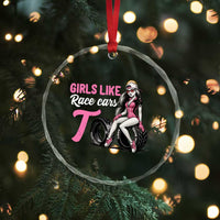 Racing Car Girl Crystal Glass Ornament Girls Like Race Cars Too - Wonder Print Shop