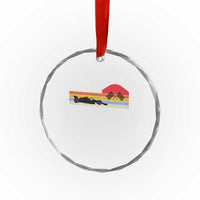 Racing Car Retro Style Vintage Crystal Glass Ornament TS14