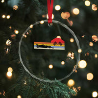 Racing Car Retro Style Vintage Crystal Glass Ornament TS14