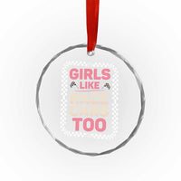 Racing Girl Crystal Glass Ornament Girls Like Race Cars Too - Wonder Print Shop