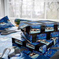 Racing Sports Car Wrapping Paper Roll Porsche 911 Starry Night Racing Silhouette - Wonder Print Shop