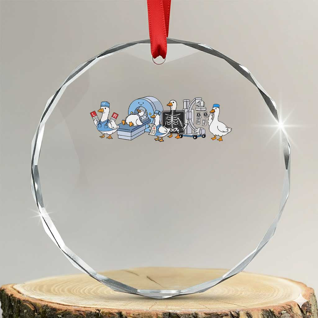 Radiologic Technologist Goose Crystal Glass Ornament Funny X-Ray Tech CT MRI Gooses