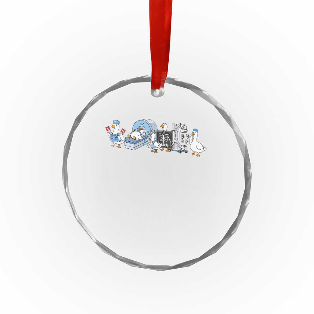 Radiologic Technologist Goose Crystal Glass Ornament Funny X-Ray Tech CT MRI Gooses