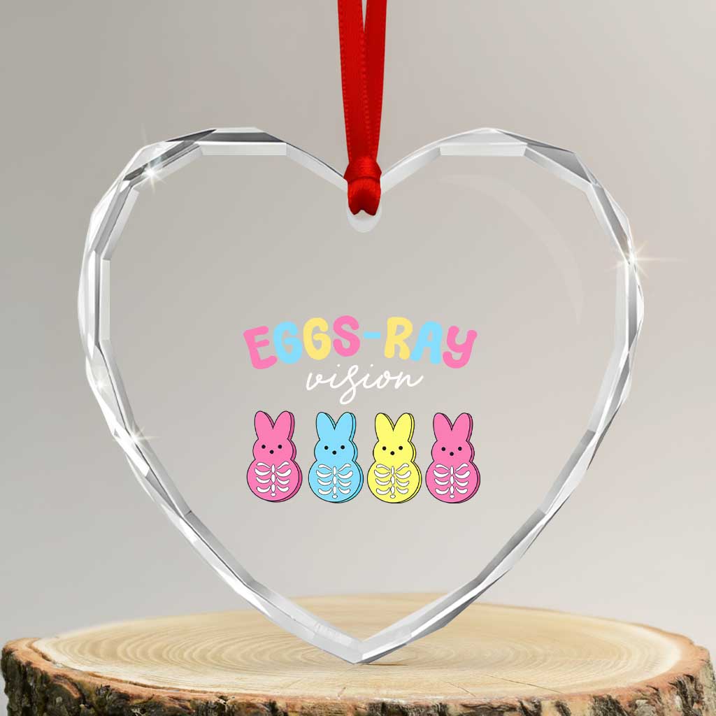 Radiology Easter Heart Crystal Glass Ornament Eggs Ray Vision Xray Tech - Wonder Print Shop
