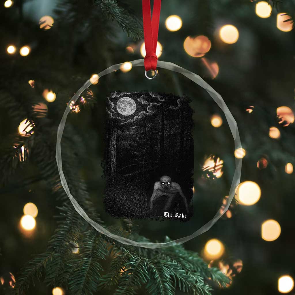 Rake Creepypasta Crystal Glass Ornament Cryptid Series Cryptozoology Gift Creepy Horror Halloween TS10