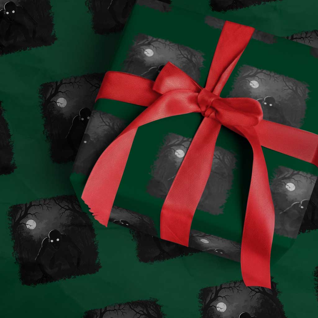 Rake Creepypasta Wrapping Paper Roll Creepy Cryptid Series Cryptozoology Gift Halloween - Wonder Print Shop