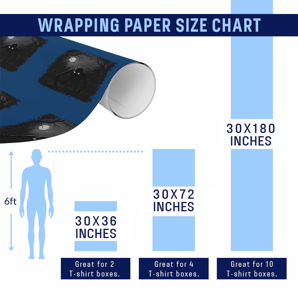 Rake Creepypasta Wrapping Paper Roll Creepy Cryptid Series Cryptozoology Gift Halloween - Wonder Print Shop