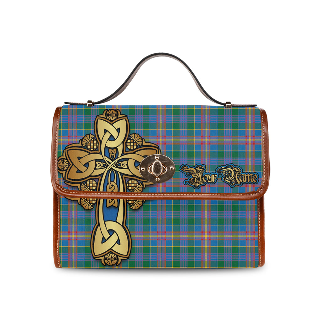 ralston-tartan-canvas-bag-personalize-your-name-with-golden-thistle-and-celtic-cross-canvas-bag