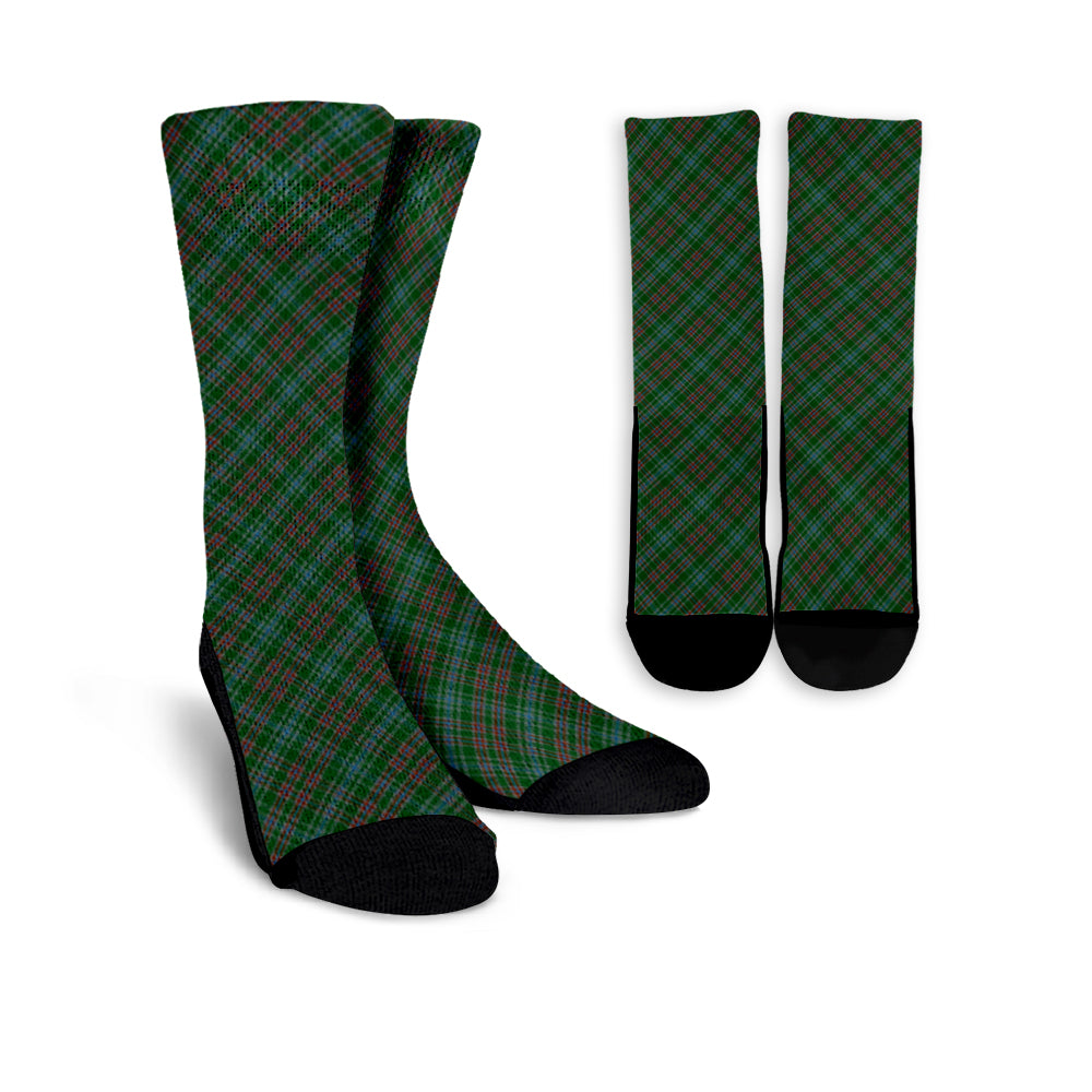 Ralston USA Tartan Socks, Cross Tartan Plaid Socks, Long Tartan Socks Cross Style TS23