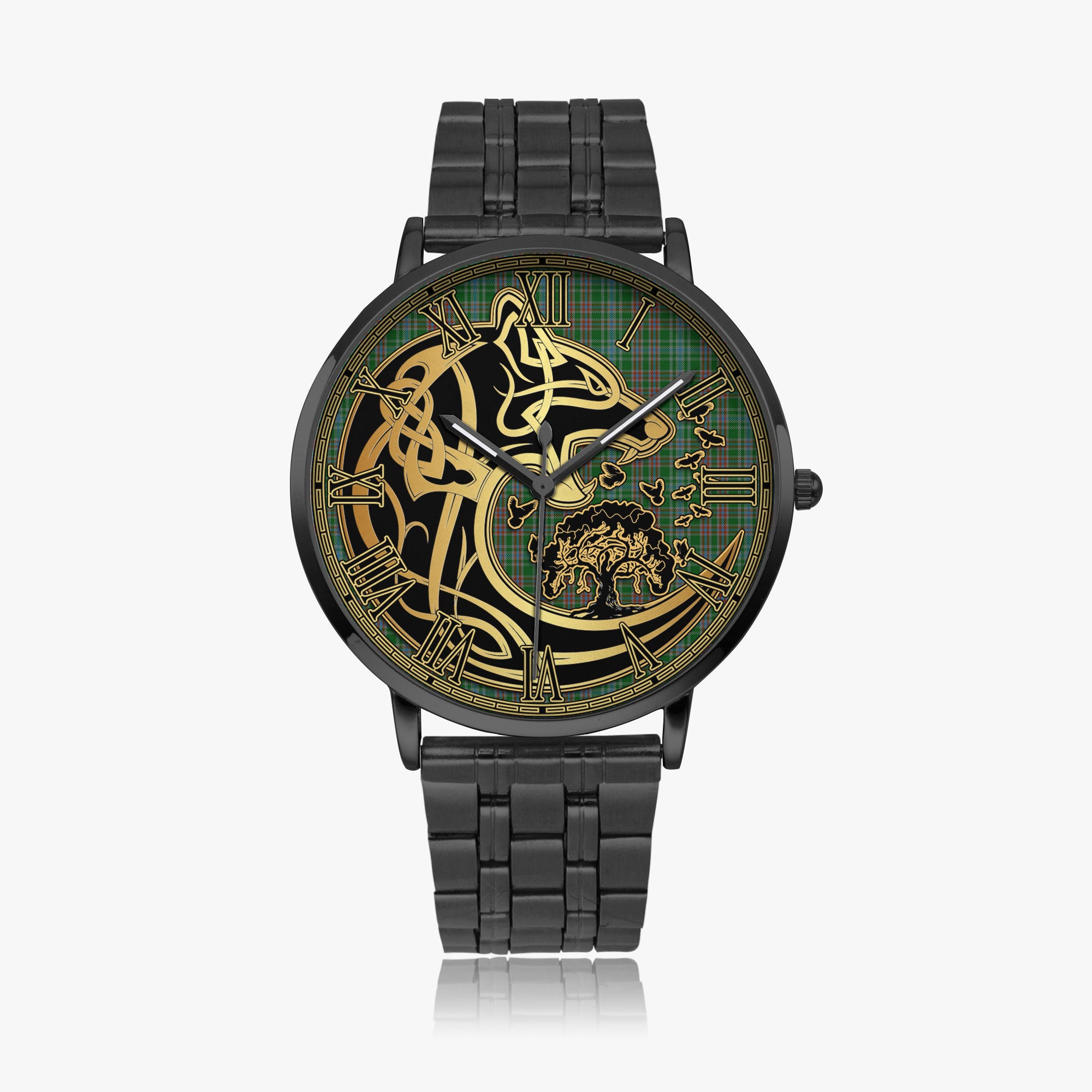 ralston-usa-tartan-watch-with-stainless-steel-trap-tartan-instafamous-quartz-stainless-steel-watch-golden-celtic-wolf-style
