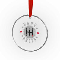 Rare Breed Manual Transmission Stick Shift Driver Crystal Glass Ornament Vintage Distressed Graphic