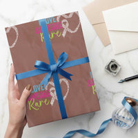 Rare Disease Awareness Wrapping Paper Roll I Love Someone Rare Zebra Ribbon