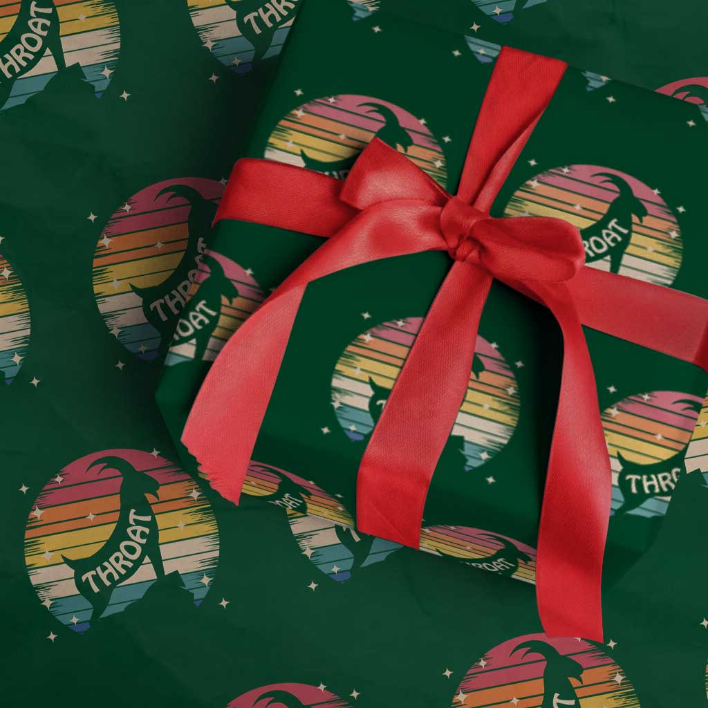 Raunchy Humor Wrapping Paper Roll Throat Goat Meme Gift - Wonder Print Shop