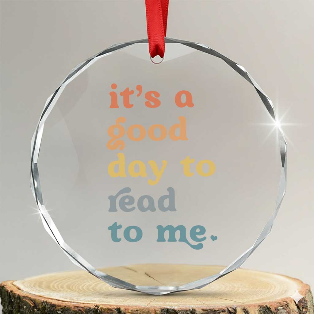 Read To Me Crystal Glass Ornament Sassy Baby Shower Bookish Little Reader - Wonder Print Shop