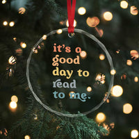 Read To Me Crystal Glass Ornament Sassy Baby Shower Bookish Little Reader - Wonder Print Shop