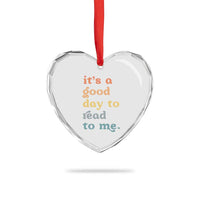 Read To Me Heart Crystal Glass Ornament Sassy Baby Shower Bookish Little Reader - Wonder Print Shop